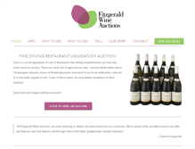 Tablet Screenshot of fitzgeraldwine.co.nz